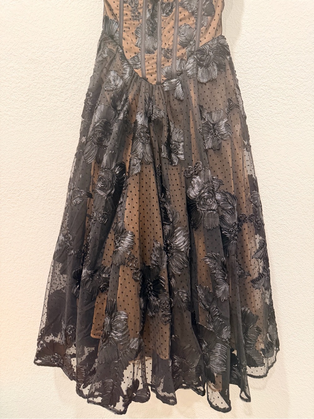 House of CB Black Lace Corset Midi Dress - Picture 8 of 15